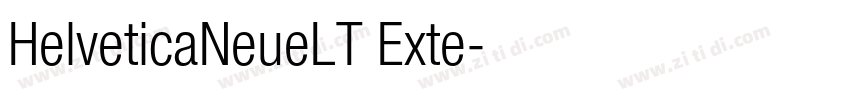 HelveticaNeueLT Exte字体转换